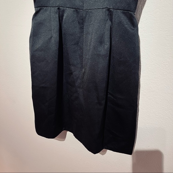 MINI Satin Cocktail Dress Women Size 8 LBD Party Dress NEW TAGS Carmen MarcValvo - Picture 9 of 10